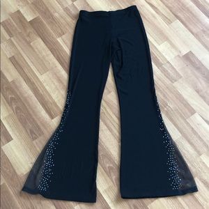 Vintage black studio 54 disco bell bottoms M